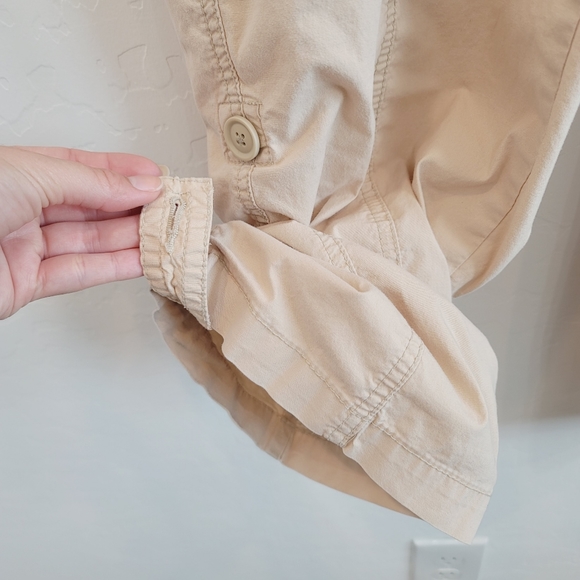 Duo Maternity Beige Pants/Capris Size Large - Picture 5 of 12